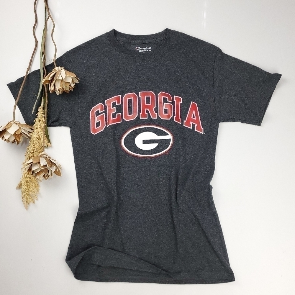 New Champion Grey Georgia Bulldog College Tee S - Picture 5 of 10